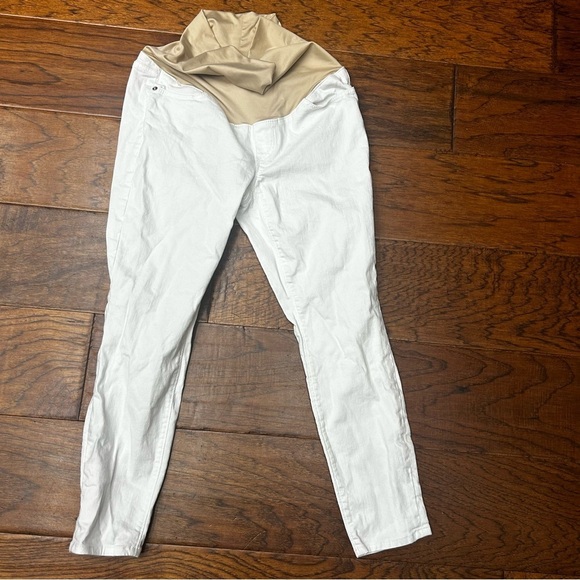 LOFT Women's maternity White Jeans - Picture 1 of 5